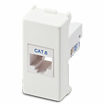 Dataliitin domoTER RJ45 Cat 6 FTP 1 moduuli valkoinen