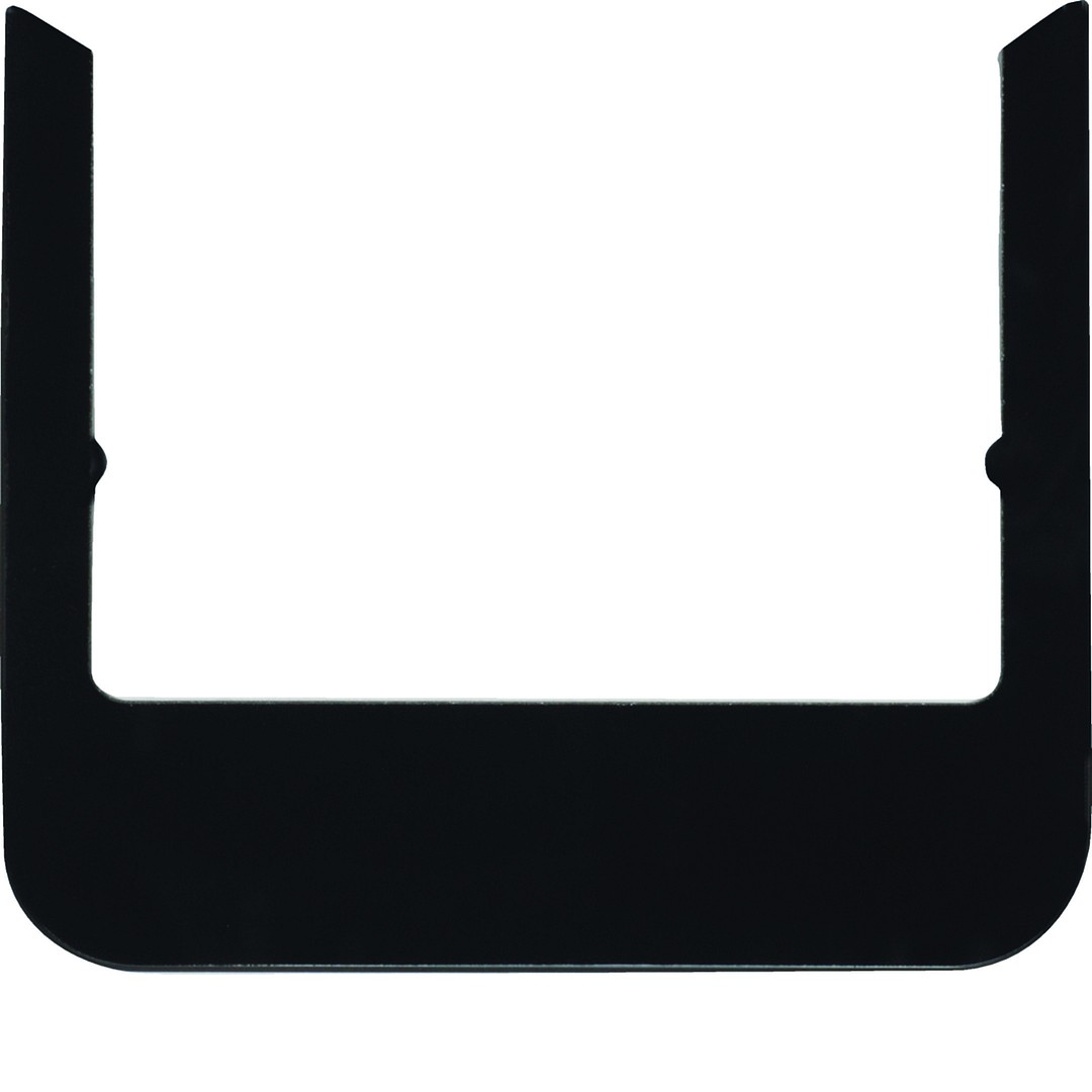 Designkehys huonesäätimelle 75740101 Berker R.1 lasi musta