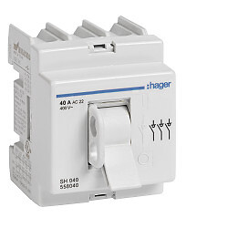 Pääkytkin 3-napainen 40A 3 moduulia
