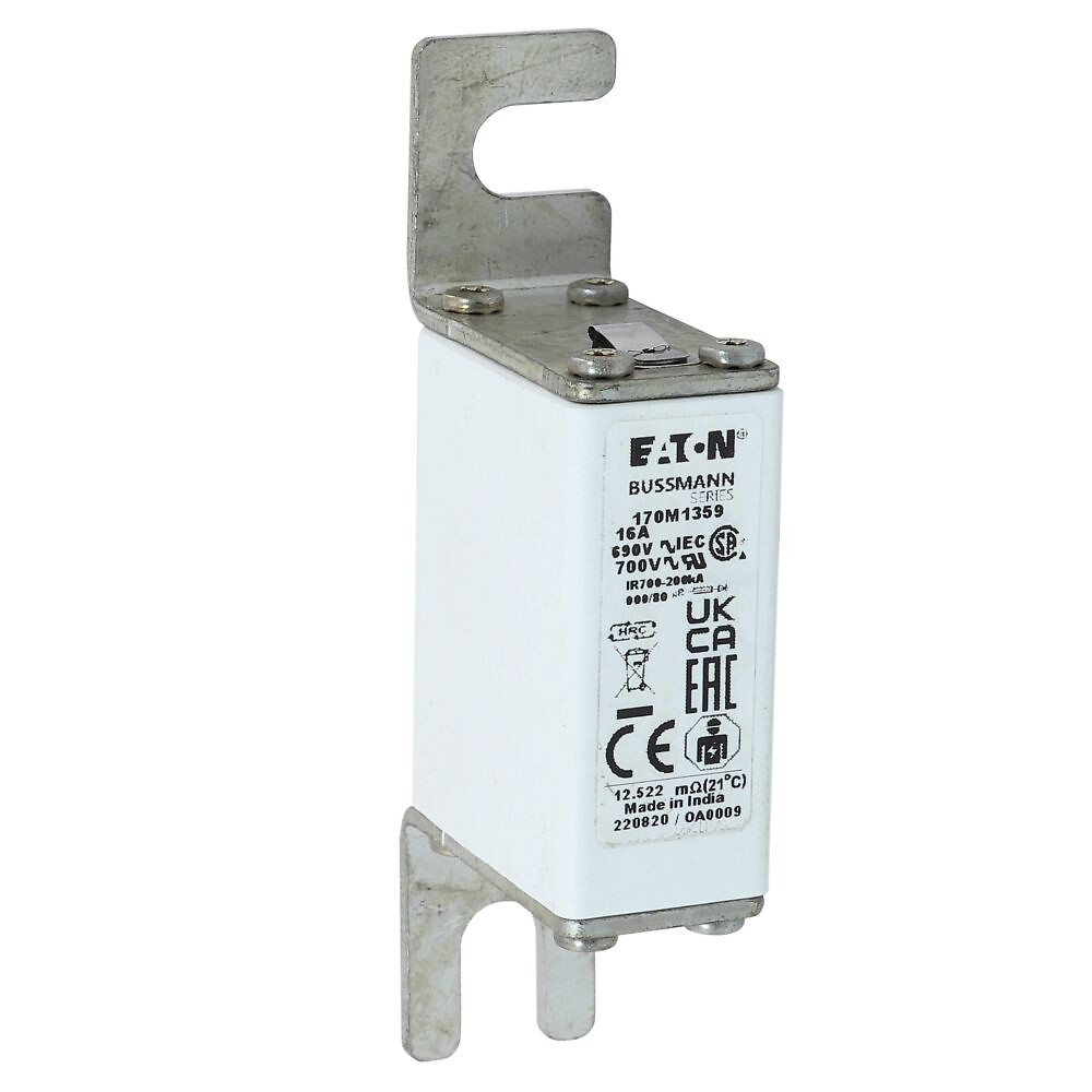 Erikoisnopea kahvasulake 16A 690VAC DIN 000 gR IEC