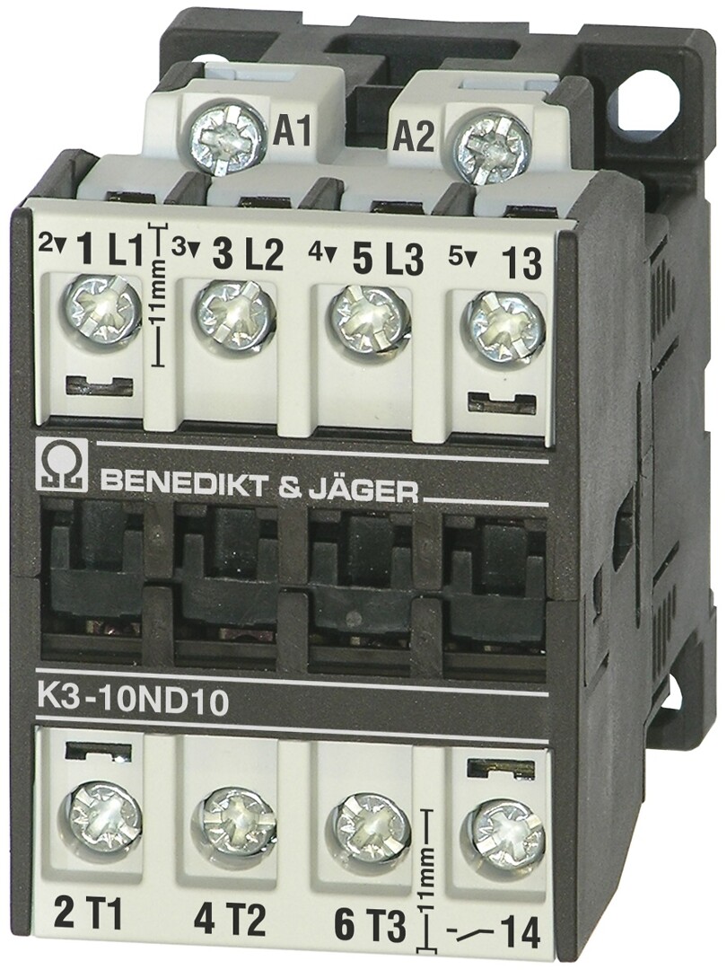 Kontaktori K3-10ND10 4kW 3s 1s ak 24V