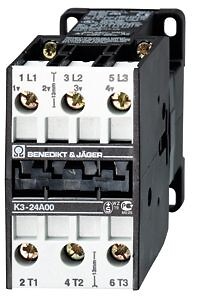 Kontaktori K3-40A00 18.5kW 3s 24V 50/60Hz