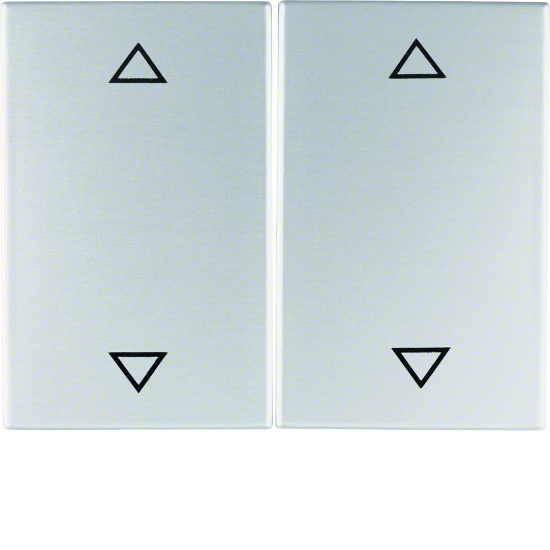 Keskiölevy verhokytkimelle/-painikkeelle 6+6, K.5, alumiini