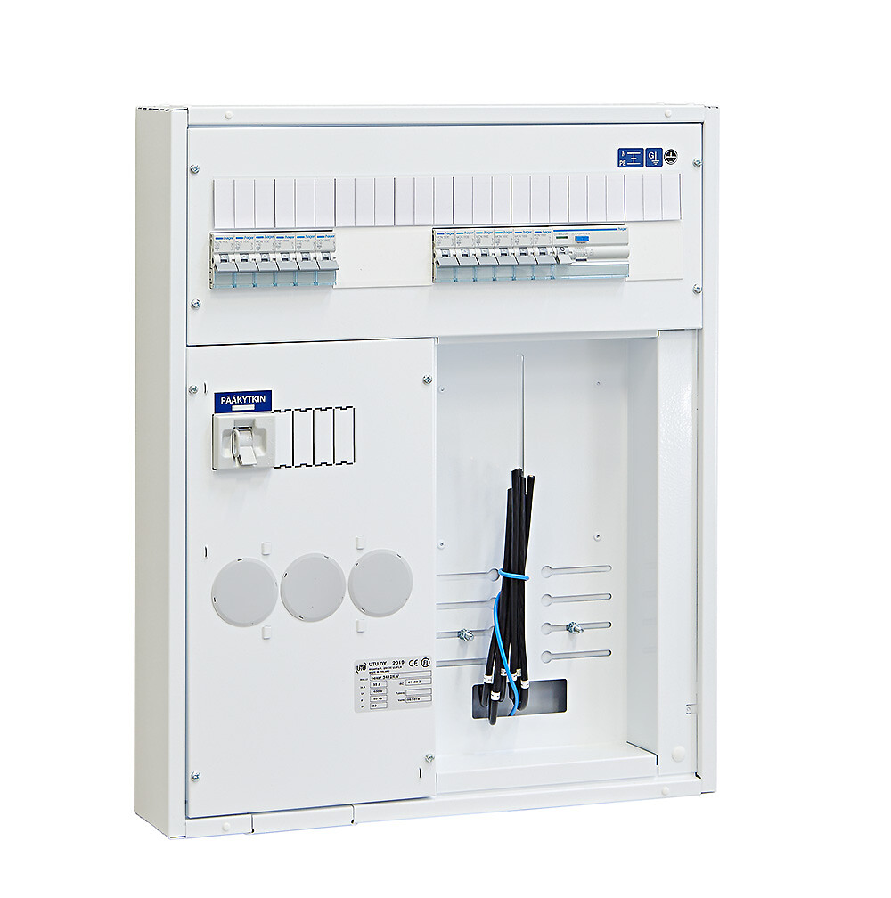 Mittauskeskus IP30 pinta/uppo In=35A, 1T, JSK 6xC10A+6xC16A, 1xVVSK, IPV
