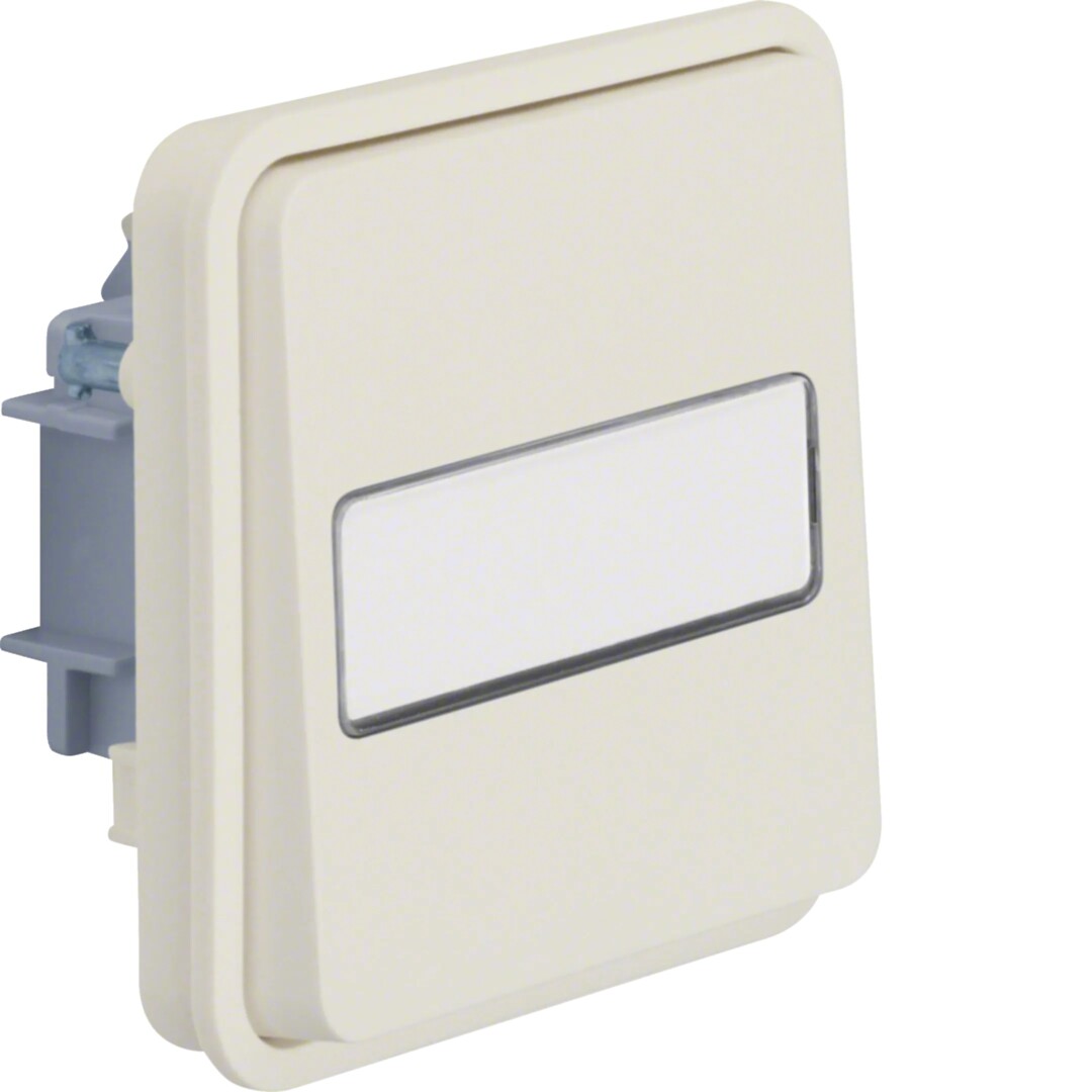 Vaihtokytkinrunko (6) 10AX/250VAC, sin. LED 230VAC/MI, W.1, puhtaanvalkoinen