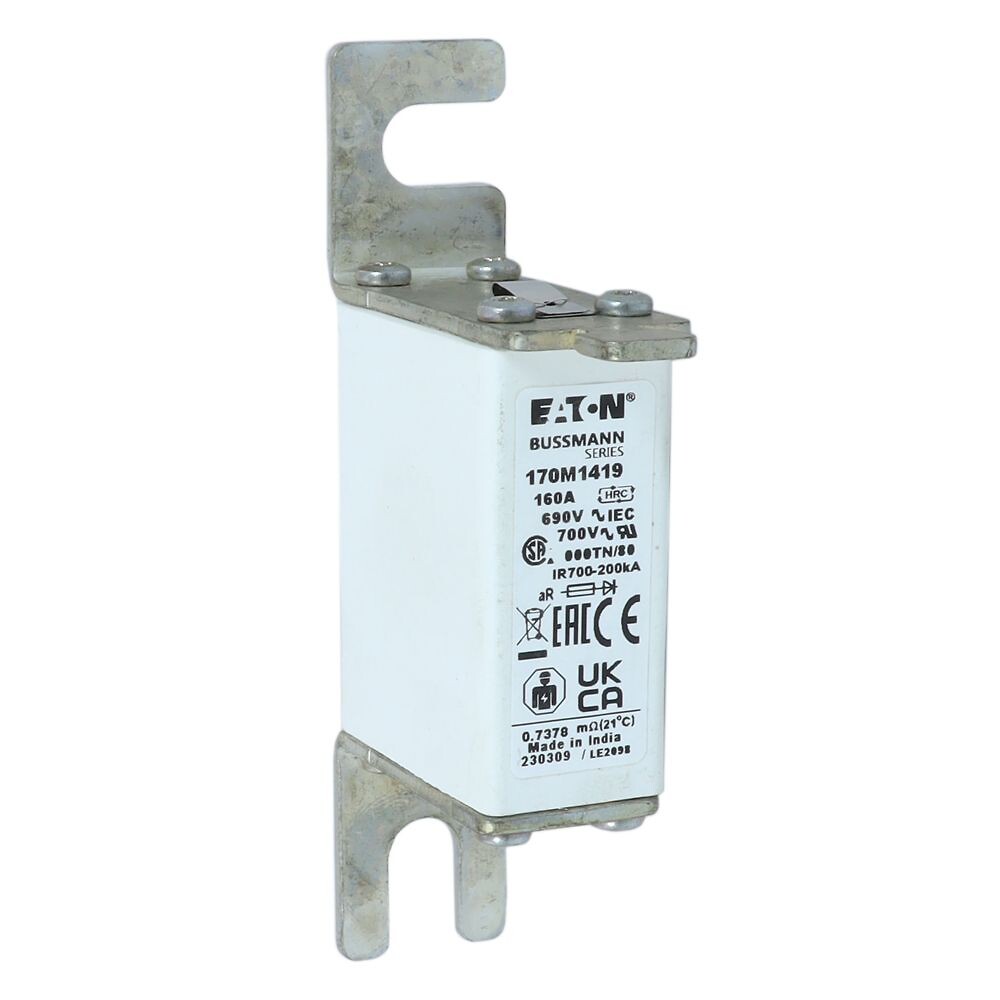 Erikoisnopea kahvasulake 160A 690VAC DIN 000 aR IEC