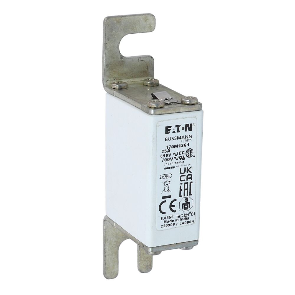 Erikoisnopea kahvasulake 25A 690VAC DIN 000 gR IEC