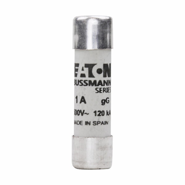 Keraaminen putkisulake 1A 500 VAC koko 10x38mm gG-gL IEC