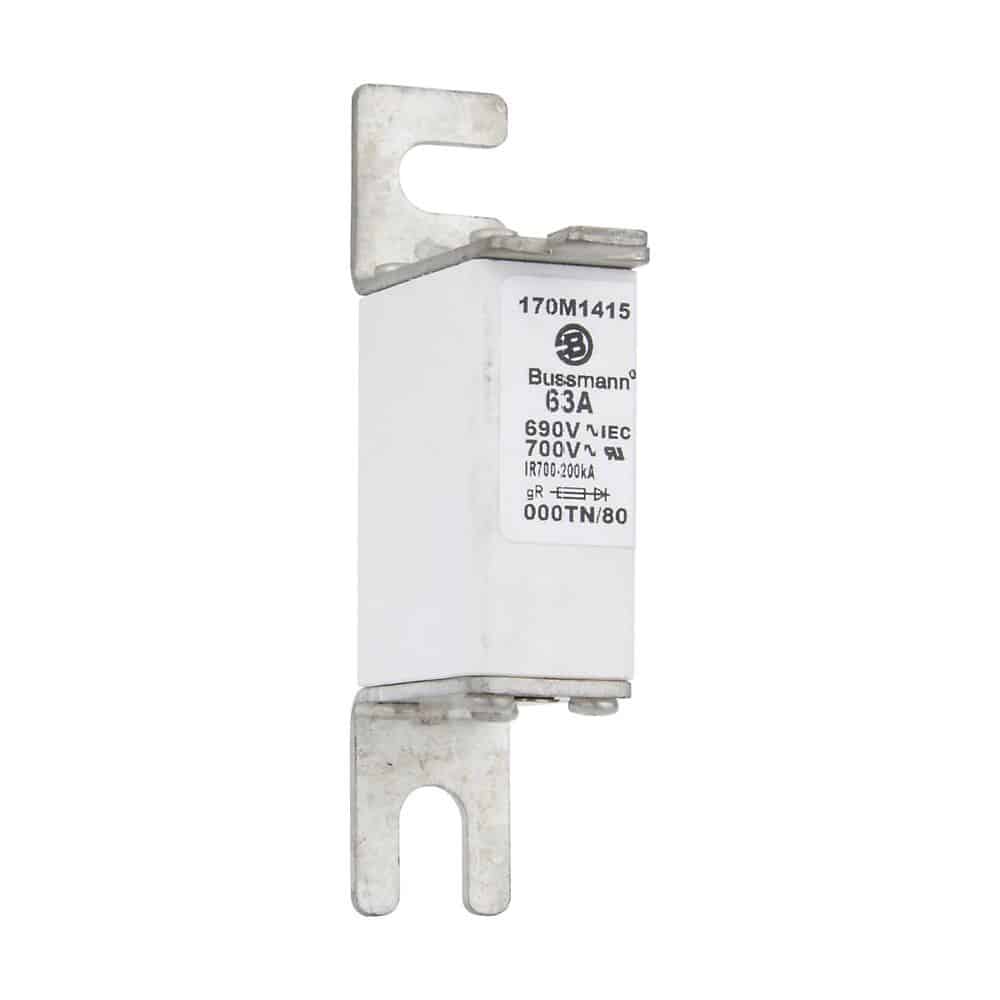 Erikoisnopea kahvasulake 63A 690VAC DIN 000 gR IEC