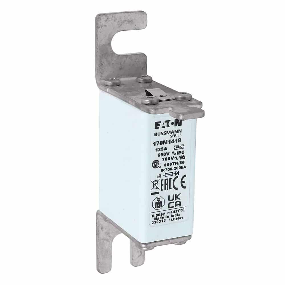 Erikoisnopea kahvasulake 125A 690VAC DIN 000 aR IEC