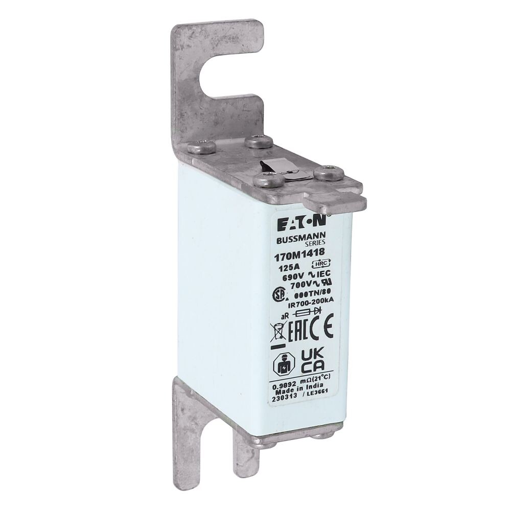 Erikoisnopea kahvasulake 125A 690VAC DIN 000 aR IEC
