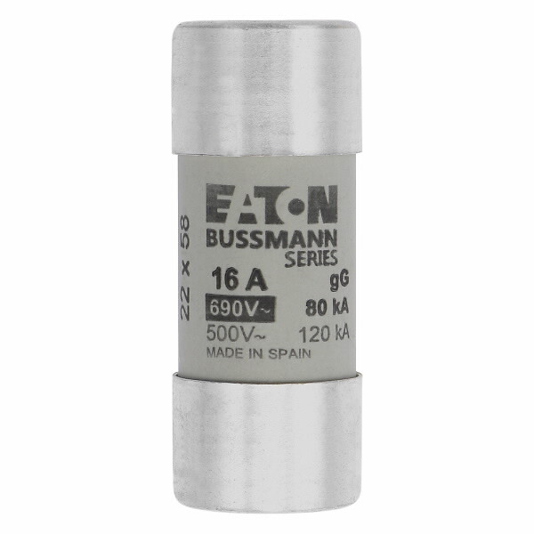 Keraaminen putkisulake 690VAC koko 22×58 mm gG-gL IEC