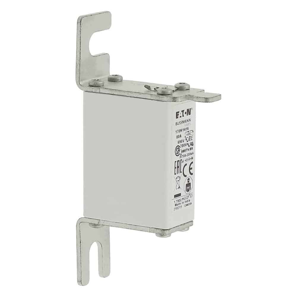 Erikoisnopea kahvasulake 80A 690VAC DIN 000 aR IEC