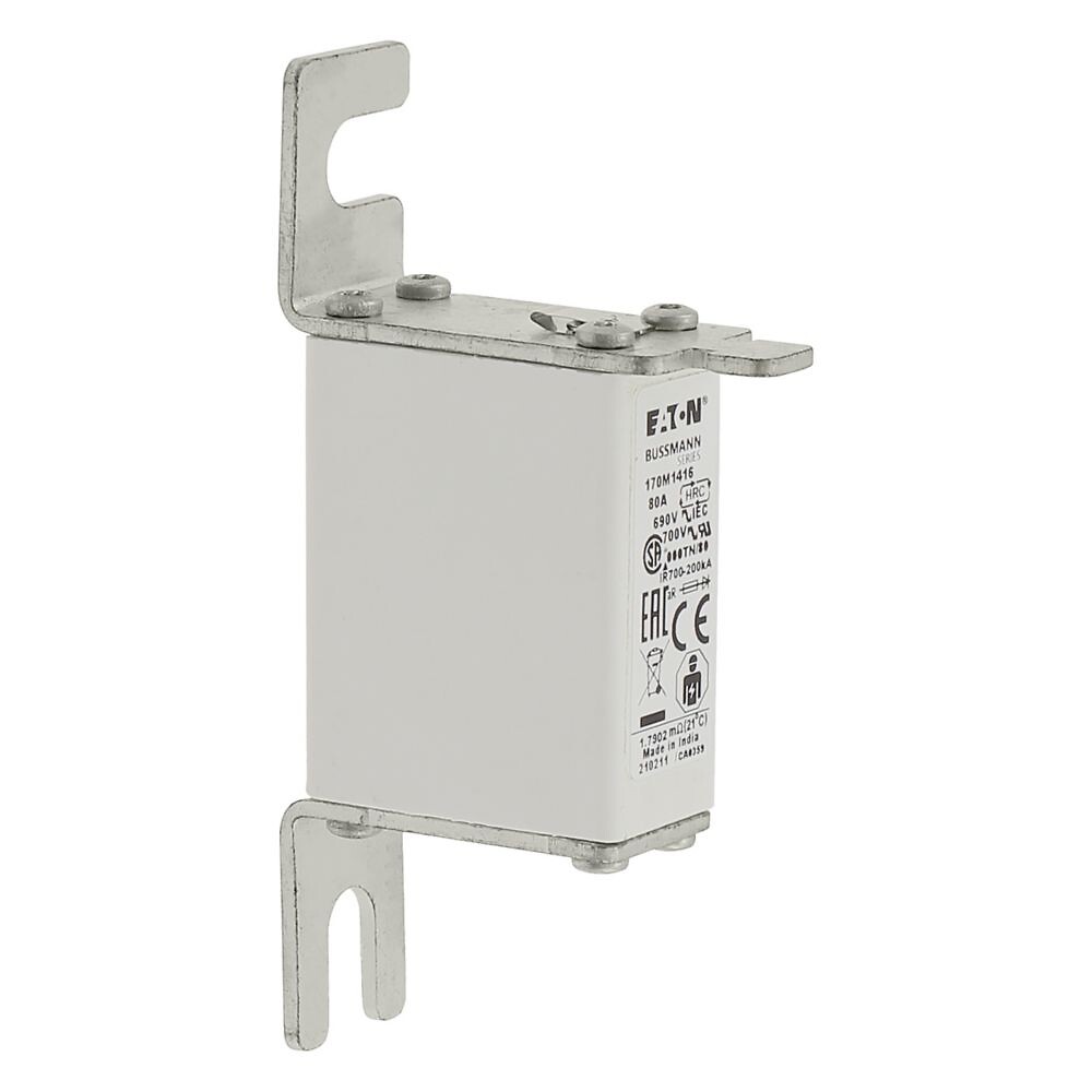 Erikoisnopea kahvasulake 80A 690VAC DIN 000 aR IEC