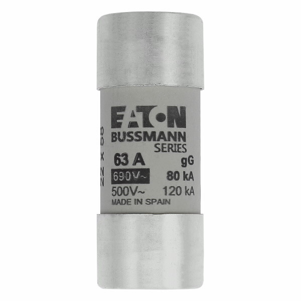 Keraaminen putkisulake 690VAC koko 22×58 mm gG-gL IEC