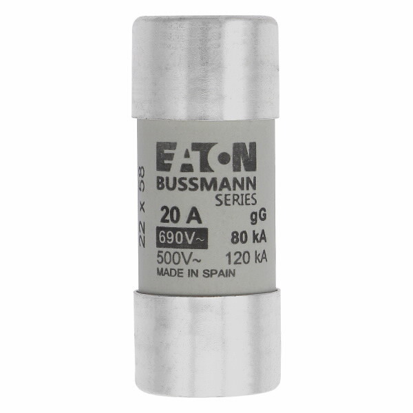 Keraaminen putkisulake 690VAC koko 22×58 mm gG-gL IEC