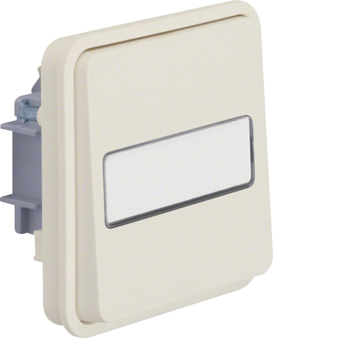 Vipupainikerunko (6) 10A/250VAC sininen LED 230VAC/MI, W.1, puhtaanvalkoinen