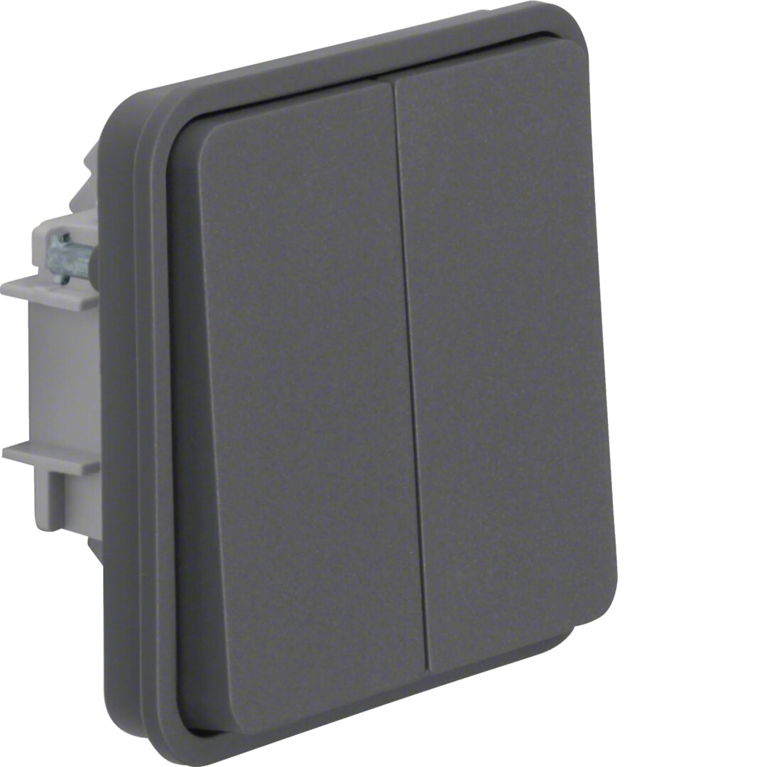 Vipupainikerunko (5) 10A/250VAC, W.1, harmaa