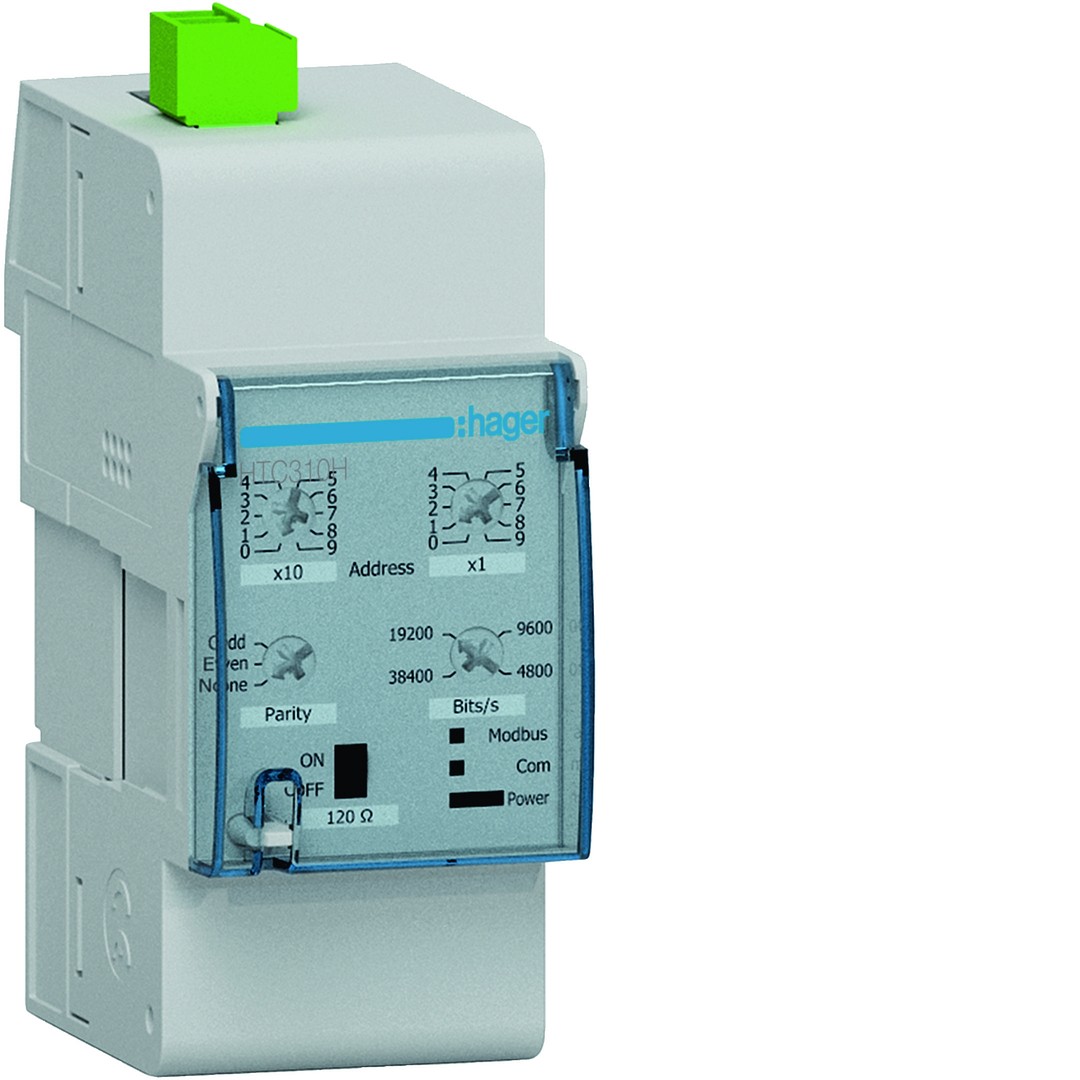 Tiedonsiirtomoduuli Modbus RTU ilman tuloja ja lähtöjä h3+ Energy