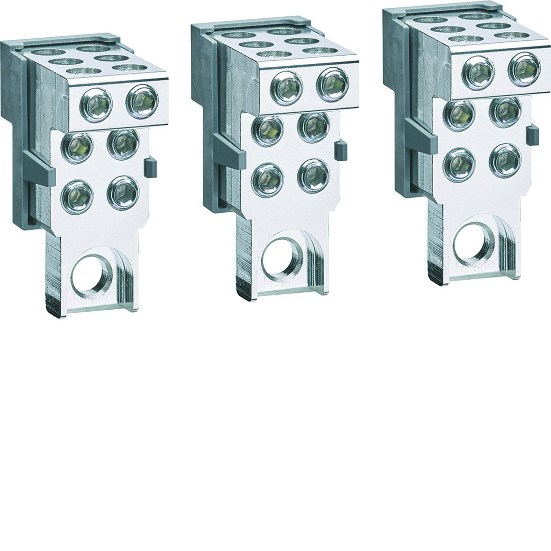 Kytkentäliitin P250 ulkopuolinen asennus Cu/Al 3N 6x 6-35mm²