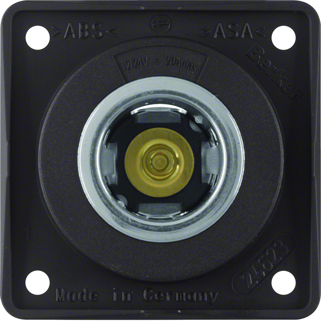Ajoneuvopistorasia 12/24V 20A, Integro, ruskea matta