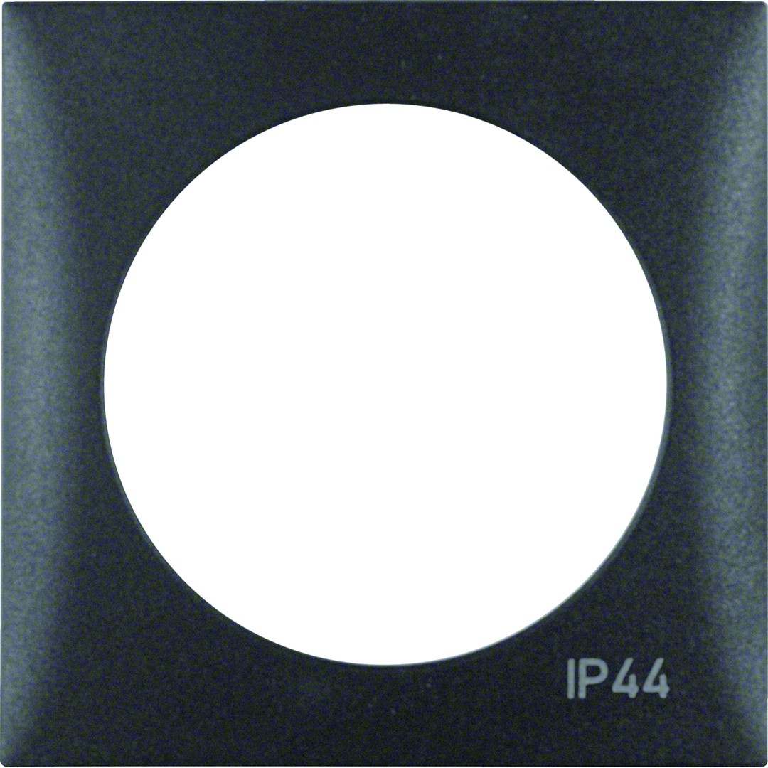 Peitelevy 1-osainen kannella IP44, Integro Flow, antrasiitti matta