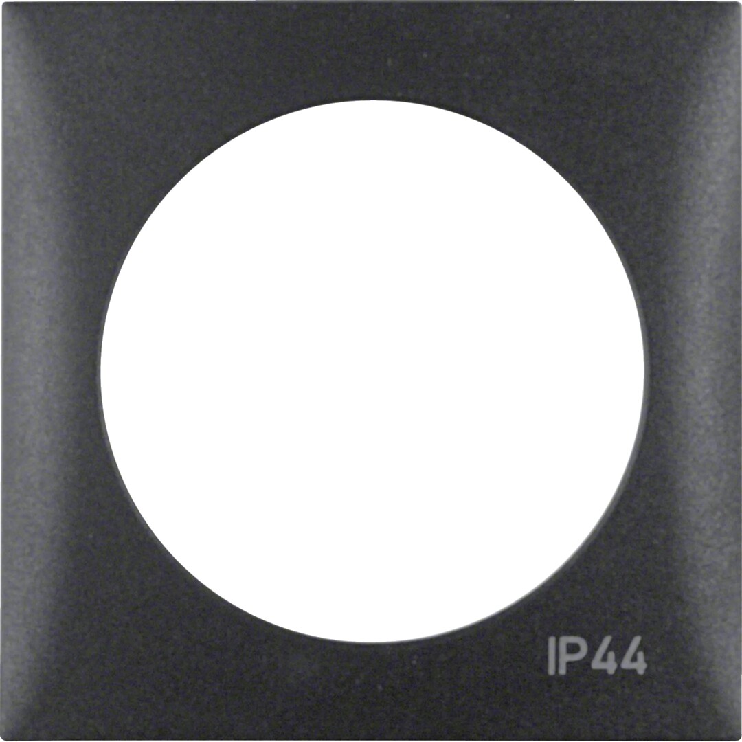 Peitelevy 1-osainen kannella IP44, Integro Flow, antrasiitti matta