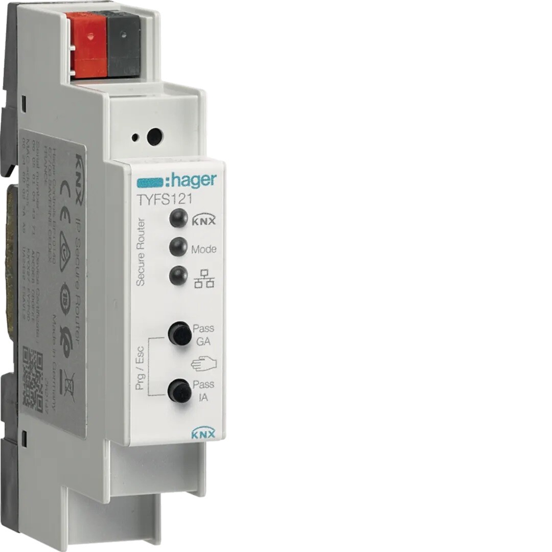 KNX/IP-reititin Secure, DIN 1 moduulia