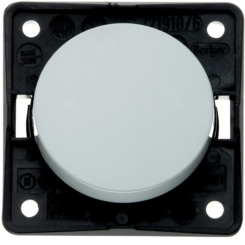 Kytkin 1/16A/250V ruuviliit., Integro Flow/Pure, harmaa matta