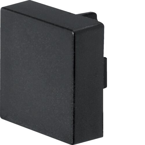 Päätykappale halogeeniton kanavalle LF 20x19mm grafiitinmusta