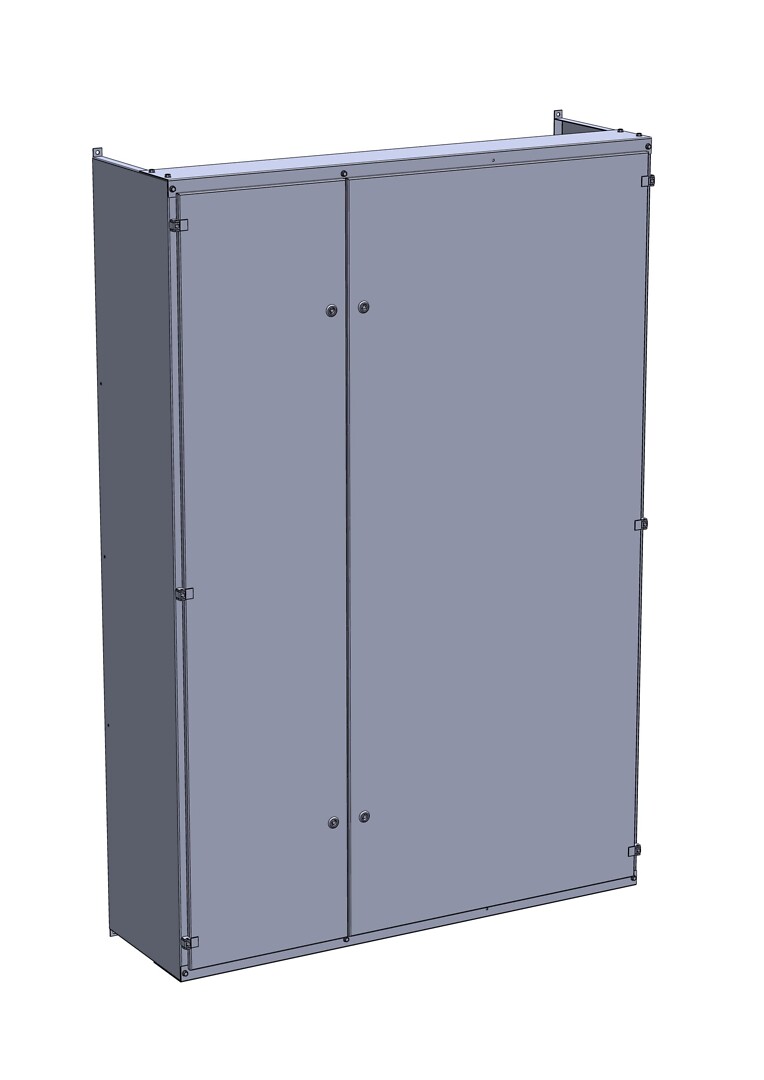 Suojakaappi latauskeskukselle, seinäasennus 1290mm Ahma LKS1290