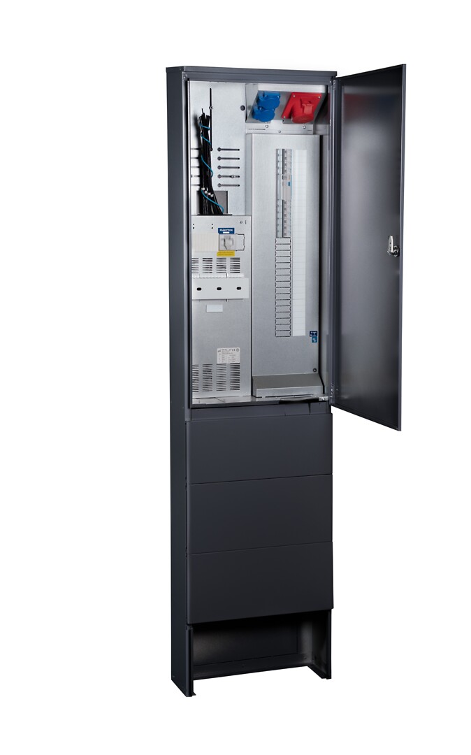 Mittauskeskus IP34 jalusta In=63A, 2T, JSK 3xC10A+3xC16A, 1xVVSK, PR