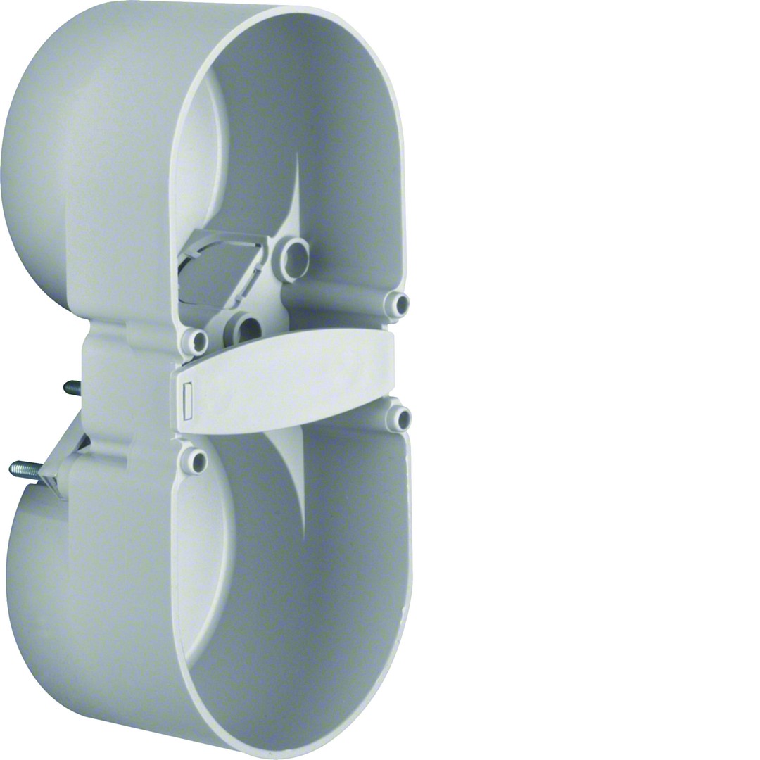 Kosketussuojarasia 2-osainen d=49mm s=37mm yhdellä vedonpoistimella, harmaa