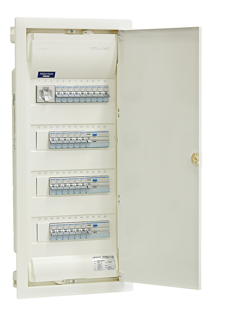 Ryhmäkeskus IP30 uppo In=35A, JSK 15xC10A+12xC16A, 3xVVSK