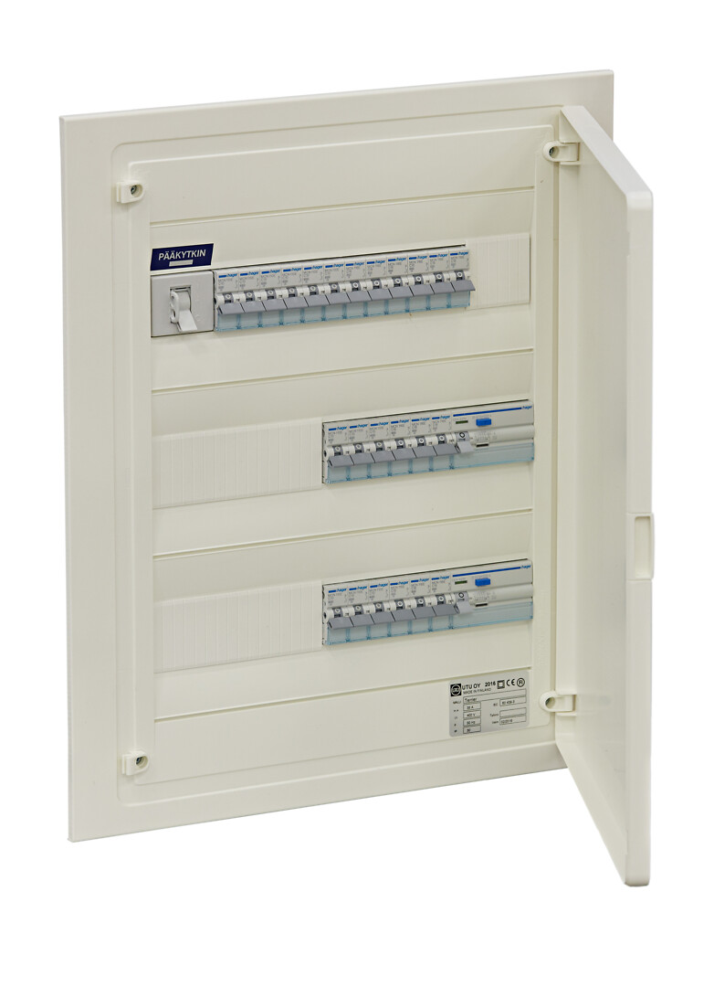 Ryhmäkeskus IP30 uppo In=35A, JSK 12xC10A+12xC16A, 2xVVSK