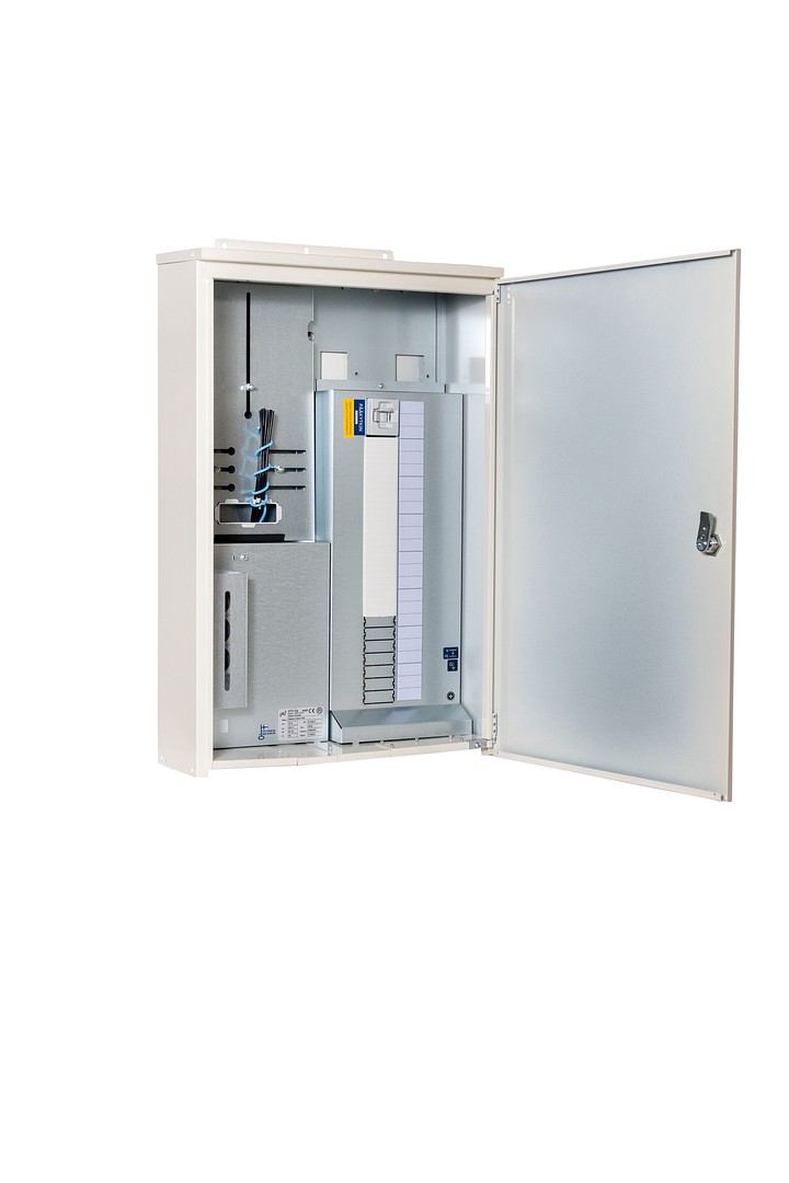 Mittauskeskus IP34 pinta In=25A, 1T, RAL1013