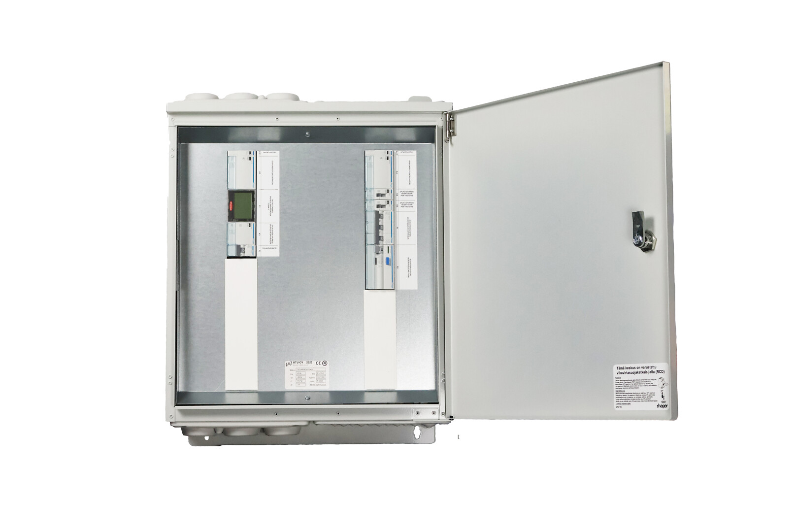 Aurinkosähkökeskus SOLAR-63A-10KA IP34 63A FE, pinta-asennukseen.