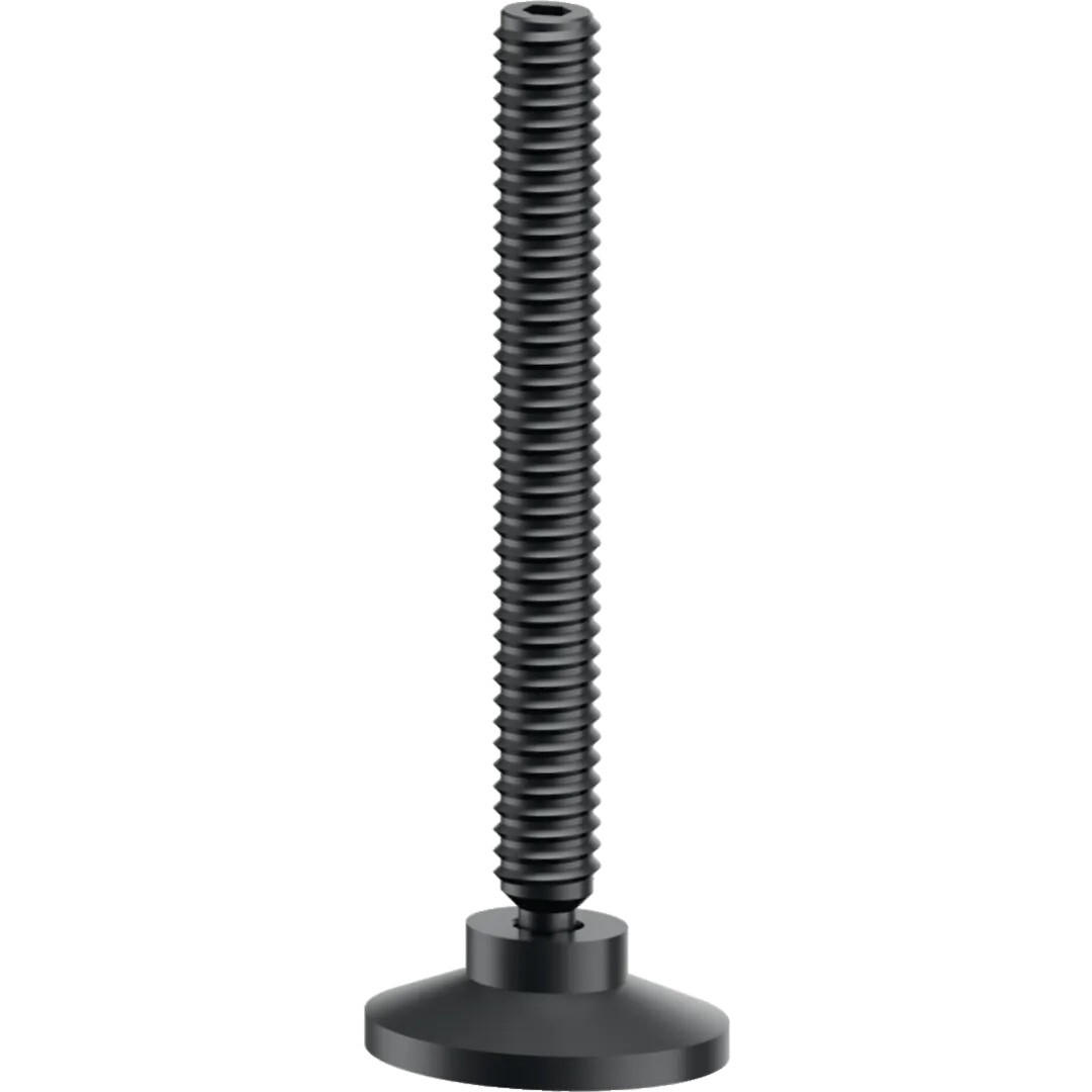 Korkeudensäätösarja M8x80mm, 8 kpl, ruuvi ja jalusta vaimennuksella BKB/BKG