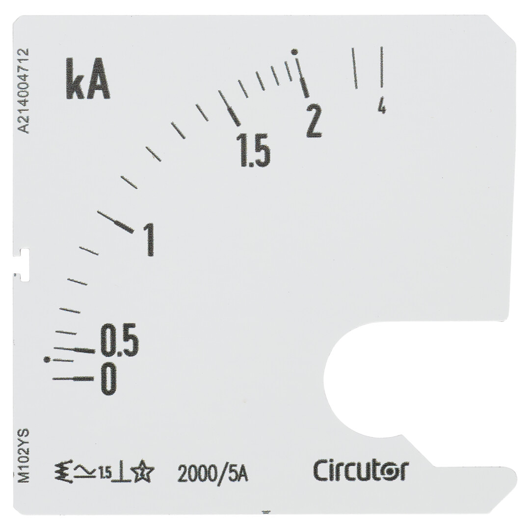 Asteikko SEC72 2000/5A steikko 90º, P2 mittarille EC72 M10220