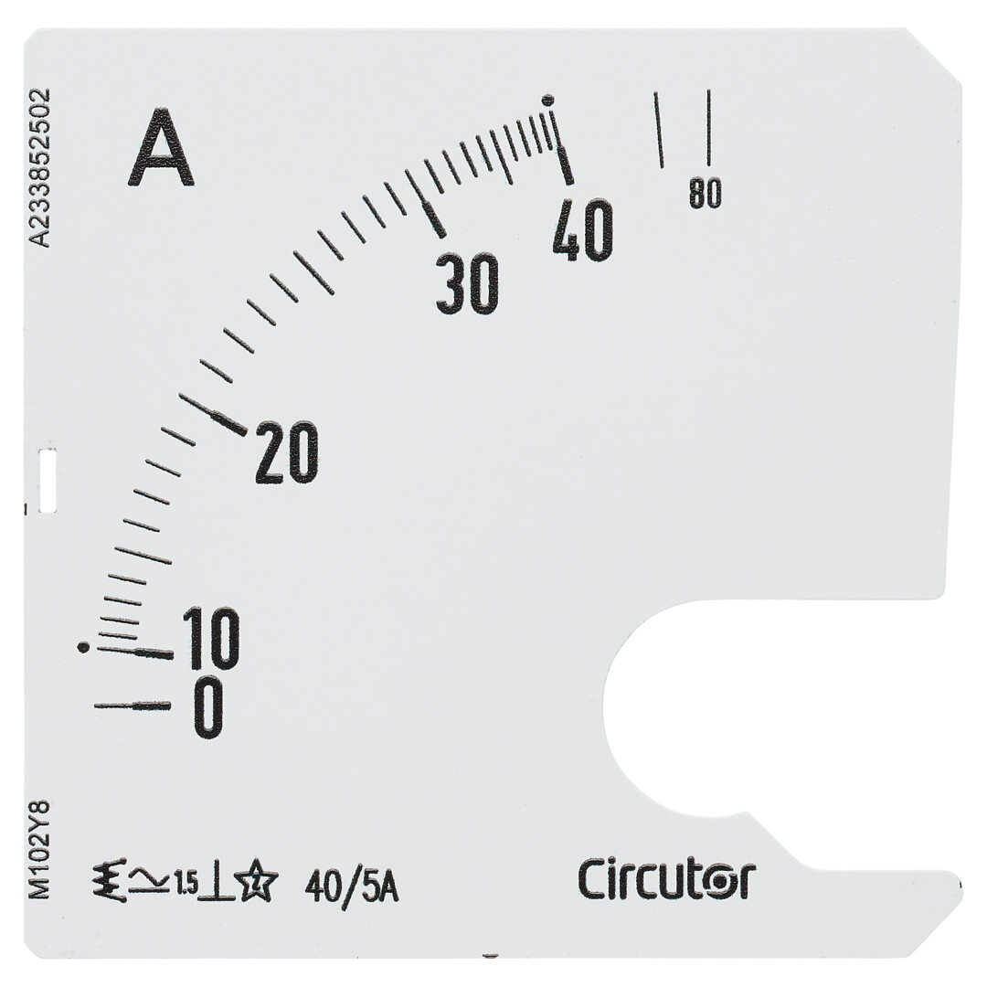 Asteikko SEC72 40/5A steikko 90º, P2 mittarille EC72 M10220