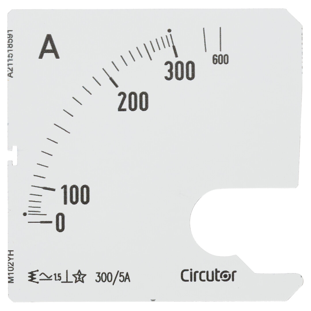 Asteikko SEC72 300/5A steikko 90º, P2 mittarille EC72 M10220