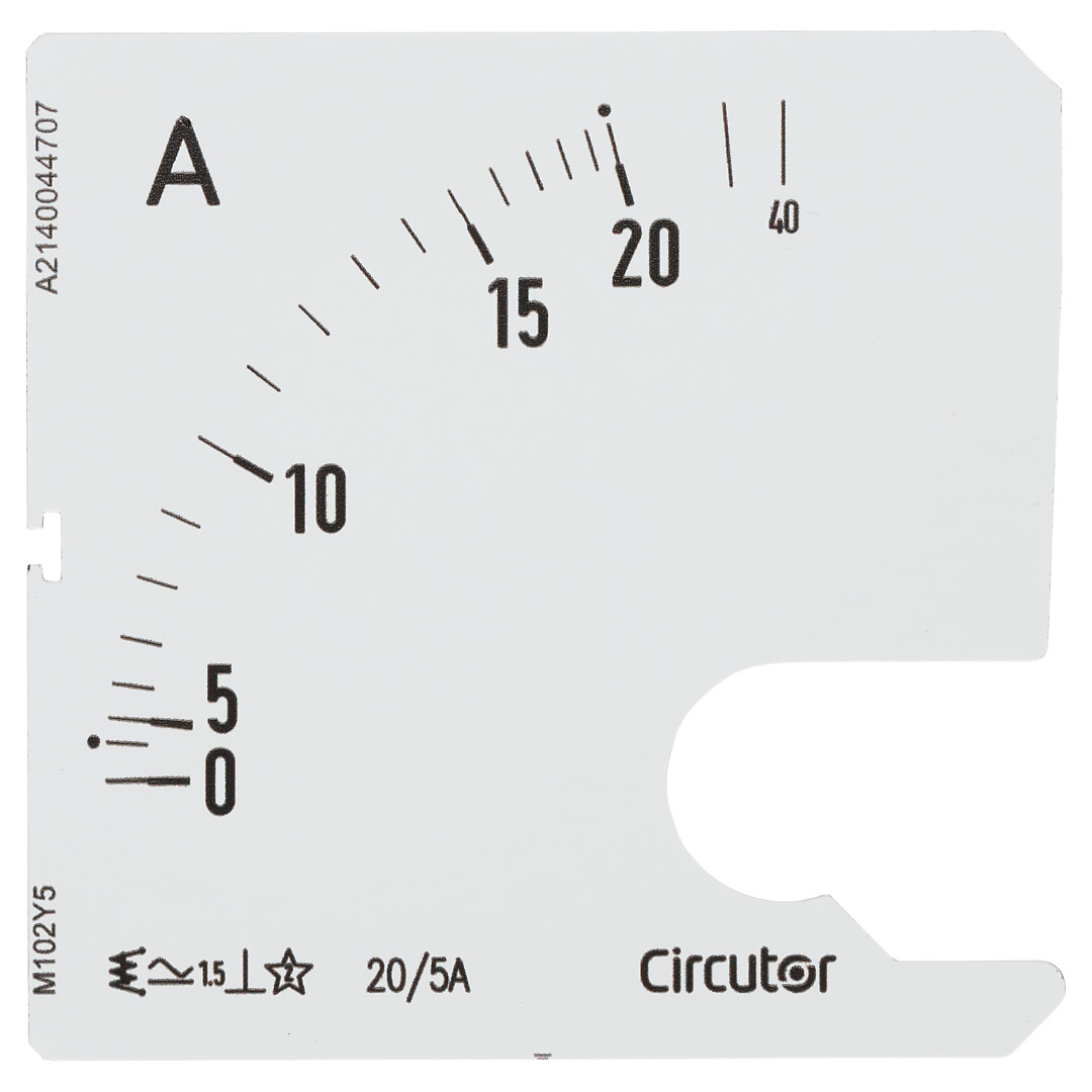 Asteikko SEC72 20/5A steikko 90º, P2 mittarille EC72 M10220