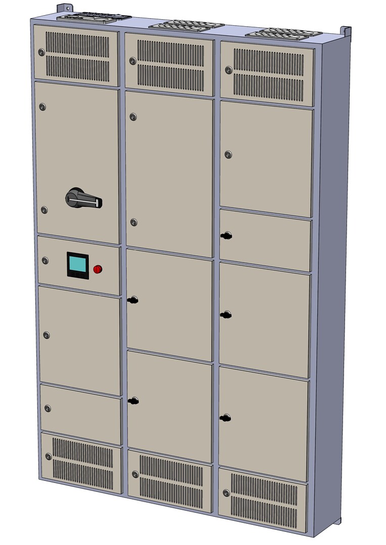 Latauskeskus, Ahma LK25148VX (160A / 200A / 250A), lähdöt 16A (VVSK)