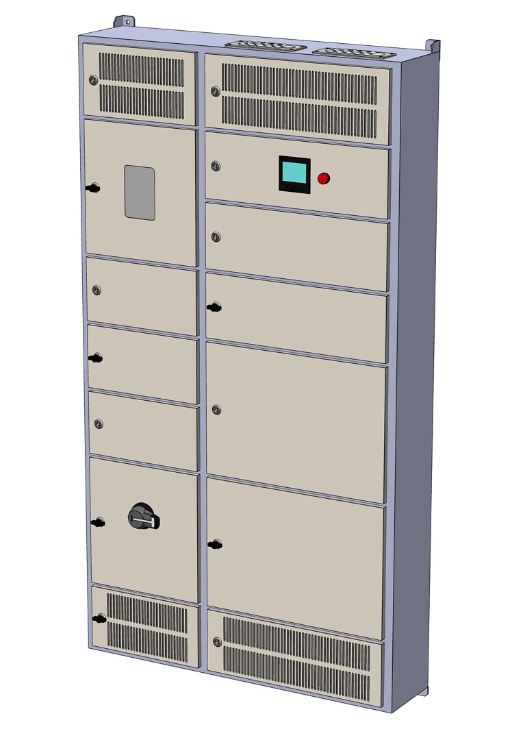 Latauskeskus, Ahma LKM12116VX (80A / 100A / 125A), lähdöt 16A (VVSK)