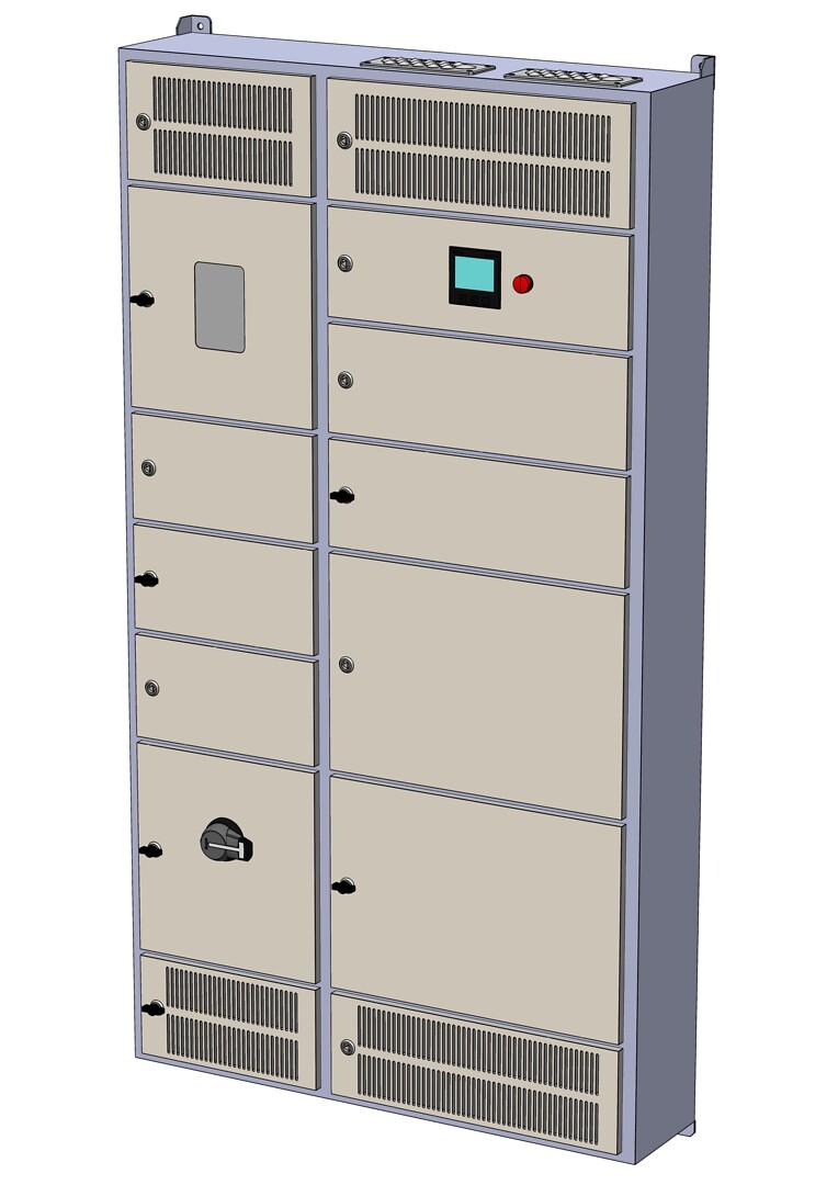 Latauskeskus, Ahma LKM12212X (80A / 100A / 125A), lähdöt 20A