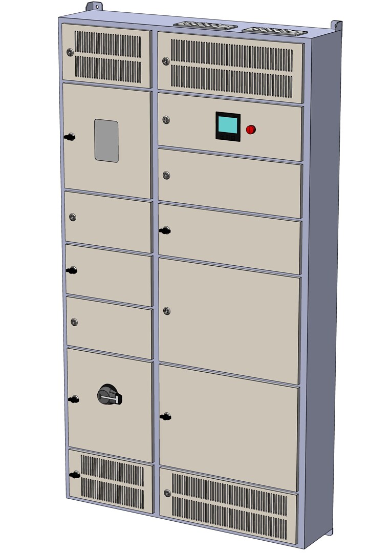Latauskeskus, Ahma LKM12308X (80A / 100A / 125A), lähdöt 32A