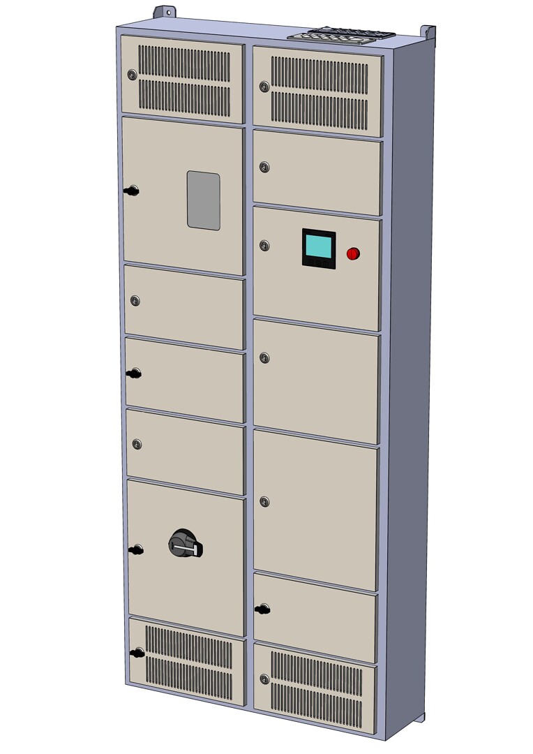 Latauskeskus, Ahma LKM12604X (80A / 100A / 125A), lähdöt 63A