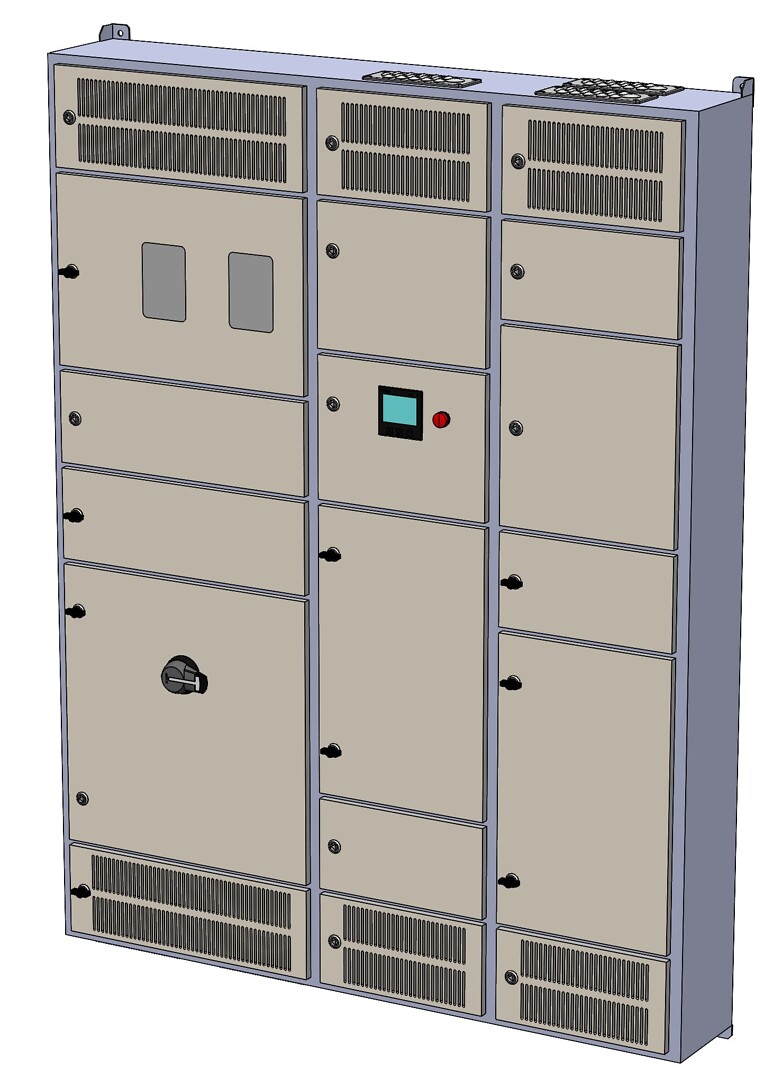 Latauskeskus, Ahma LKM16132X (100A / 125A / 160A), lähdöt 16A