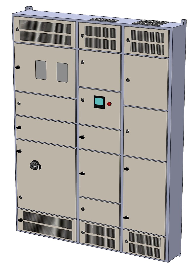 Latauskeskus, Ahma LKM16224X (100A / 125A / 160A), lähdöt 20A