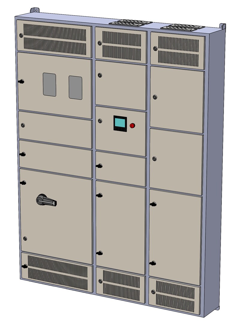 Latauskeskus, Ahma LKM25418X (160A / 200A / 250A), lähdöt 40A